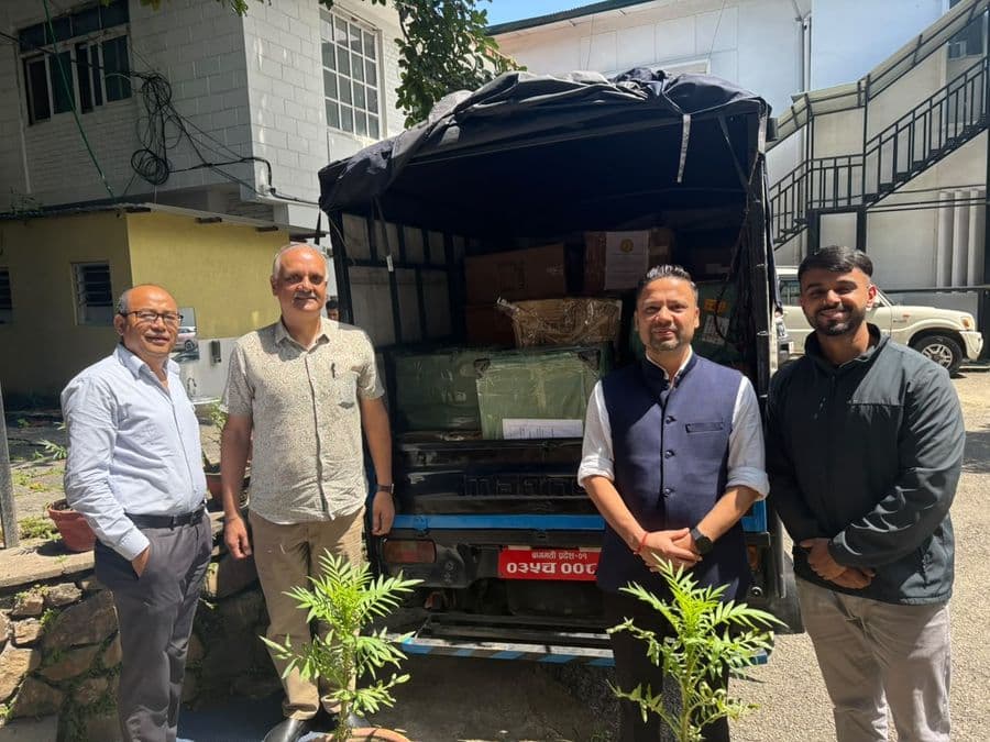 SOPPAN Donating 1000 solar LED lights to AEPC for Flood Victims